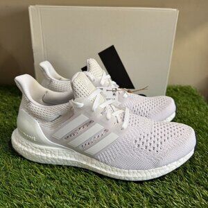 Adidas Ultraboost 1.0 Running Shoes Triple White Mens 8 Womens 7 HQ4202 NEW